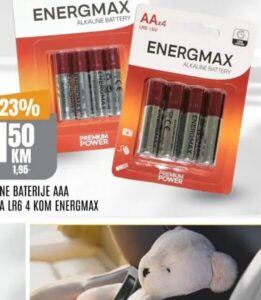 Energmax alkalne baterije AAA/AA LR3/AA LR6 4 kom 4 kom, Bingo