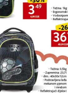 Ergonomski ruksak Strike Zone 1 kom, Konzum i Mercator