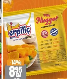 Erpilić Panirani pileći nugget 1 kg, Bingo