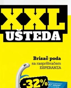 ESPERANZA Brisač poda sa raspršivačem, Crvena jabuka