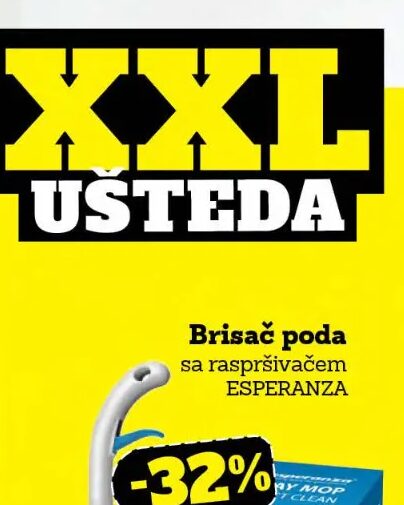 ESPERANZA Brisač poda sa raspršivačem