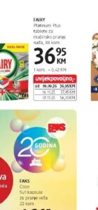 Fairy Platinum Plus tablete za mašinsko pranje suđa 88 kom