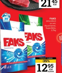 Faks deterdžent za veš 2.7 kg, Konzum i Mercator