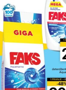 Faks deterdžent za veš Aquamarine 9 kg, Konzum i Mercator