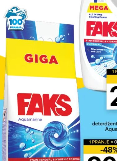 Faks deterdžent za veš Aquamarine 9 kg