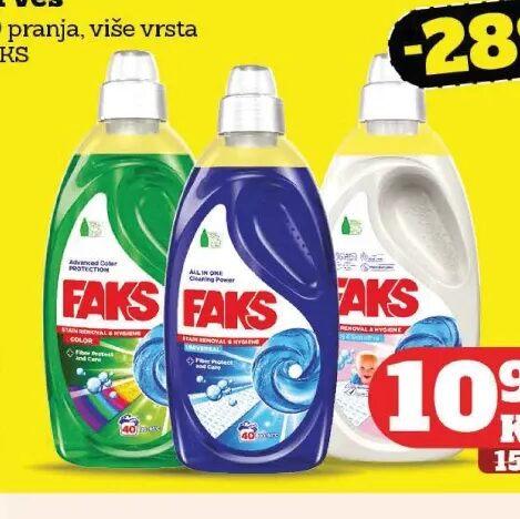 Faks Tečni deterdžent za veš 40 pranja
