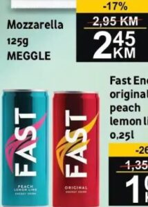 Fast Energy original, peach lemon lime 0,25l, Best