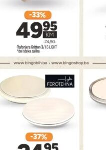 FEROTEHNA LED plafonjera Iris 18 W, Bingo