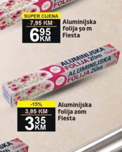 Fiesta aluminijska folija 20 m 20 m, Best