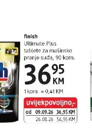 Finish Ultimate Plus tablete za mašinsko pranje suđa 90 kom., dm