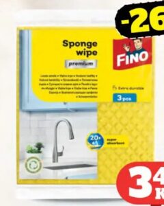 FINO Spužvasta krpa 3/1, Tropic
