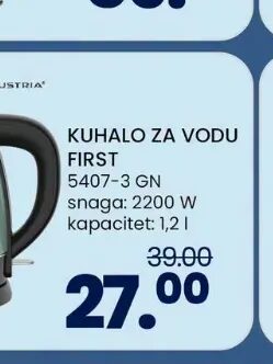 First Austria Kuhalo za vodu 5407-3 GN 1.2 l