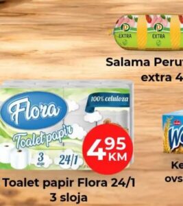 Flora toalet papir 24/1, Hass