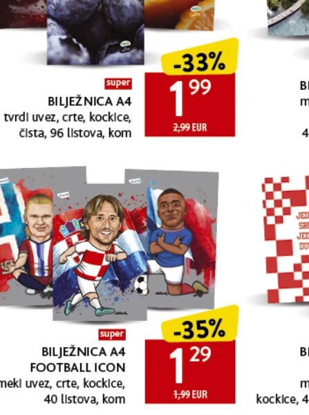 Football Icon bilježnica 40 listova