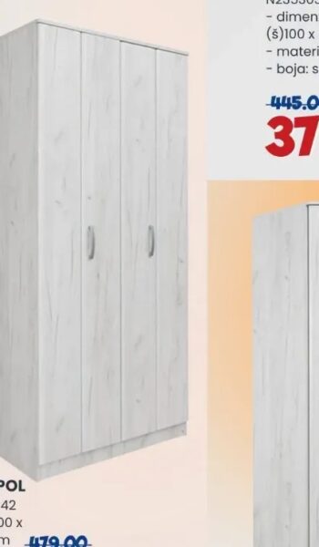 Fortuna F2 pol ormar 100x52x222 cm