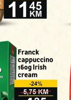 Franck Cappuccino Irish Cream 160 g