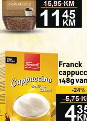 Franck Cappuccino vanilija 148 g