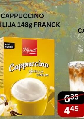 Franck Cappuccino Vanilija 148 g