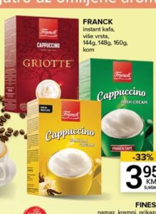 FRANCK instant kava 144g, 148g, 160g, kom, Konzum i Mercator