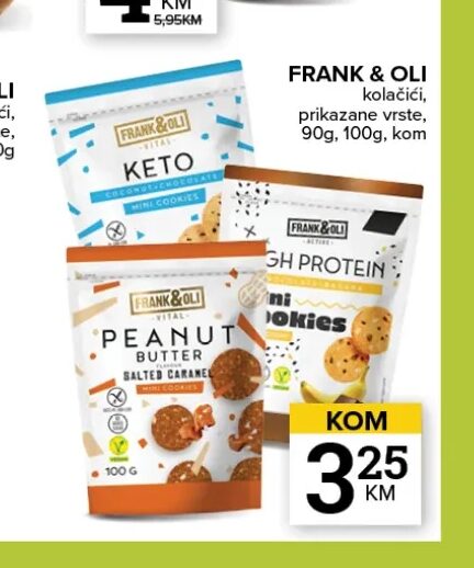 Frank & Oli kolačići 90 g, 100 g