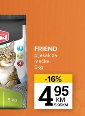 FRIEND pijesak za mačke 5kg