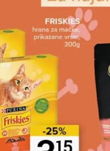 Friskies hrana za mačke 300 g, Konzum i Mercator