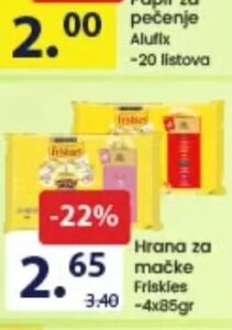 Friskies hrana za mačke 4x85 g, FIS