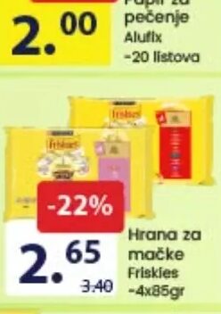 Friskies hrana za mačke 4x85 g