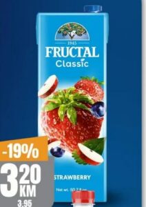 Fructal Classic Sok Jagoda 1,5 l, Bingo