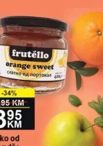 Frutello Slatko od narandže 400gr 400 g, Best