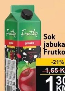 Frutko sok jabuka 1 l, Best