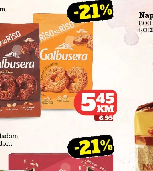 Galbusera Keks sa rižom, čokoladom i kakaom 290 g