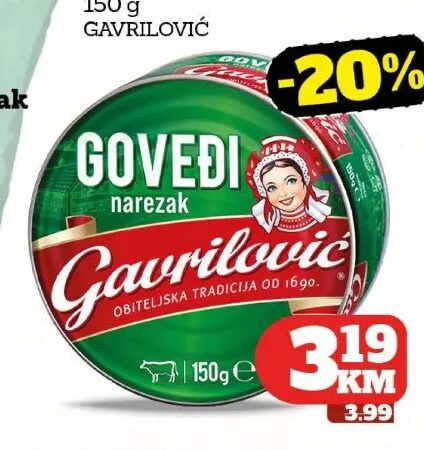 Gavrilović Goveđi narezak 150 g