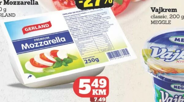 Gerland Mozzarella 250 g