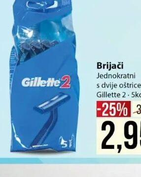 Gillette Brijači Jednokratni s dvije oštrice 5 kom
