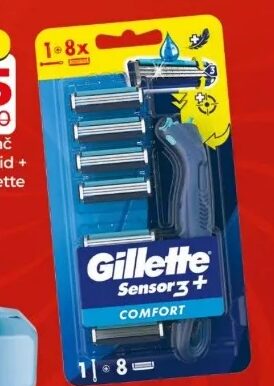Gillette Sensor 3 Hybrid brijač 8 kom