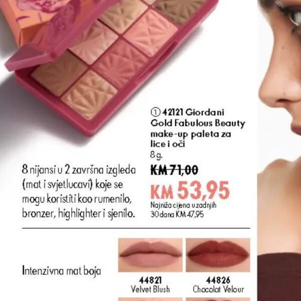 Giordani Gold Fabulous Beauty make-up paleta za lice i oči 8 g