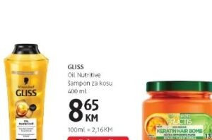 Gliss Oil Nutritive šampon za kosu 400 ml
