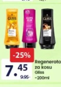 Gliss regenerator za kosu 200ml, FIS