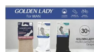 GOLDEN LADY muške pamučne čarape 3 par, CM