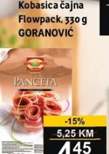 GORANOVIĆ Panceta narezana 100 g, Best