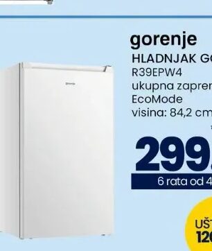 Gorenje hladnjak R39EPW4 92 l