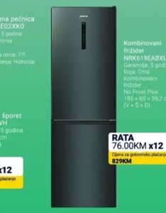 Gorenje Kombinovani frižider NRK619EABXL4 185 x 60 x 59.2 cm, Kupi Tehniku
