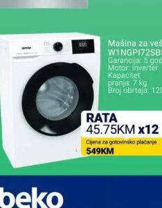 Gorenje Mašina za veš W1NGPI72SBS 7 kg, Kupi Tehniku