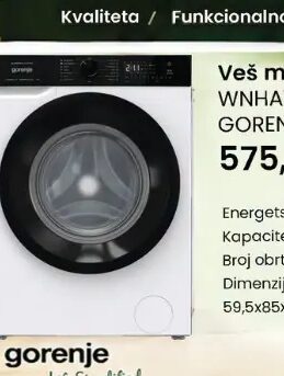 Gorenje Veš mašina WNHA74SASEU 7 kg