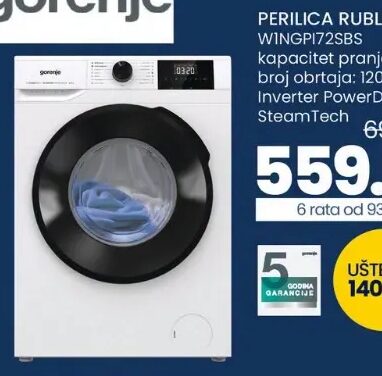 Gorenje WINGPI72SBS perilica rublja 7 kg