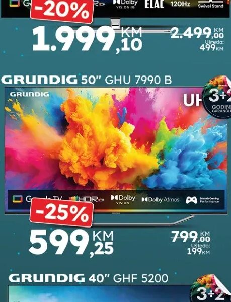 Grundig GHU 7990 B 50"