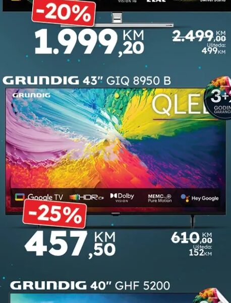Grundig QLED GIQ 8950 B 43"