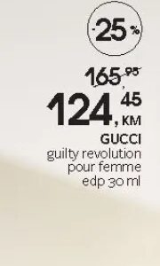 GUCCI guilty revolution pour femme edp 30 ml, CM