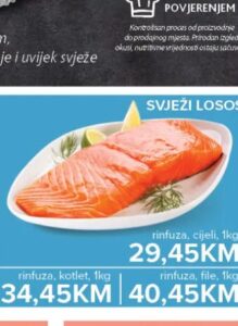 Gurman svježi losos 1kg, Konzum i Mercator